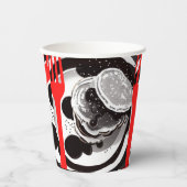 パンケーキとフォーク紙カップ 紙コップ (正面)