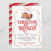 パンケーキとホットココアハンドドリードクリスマスブランチ 招待状 (正面/裏面)