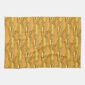 パンケーキとメープルシロップ可愛い柄 キッチンタオル (横)