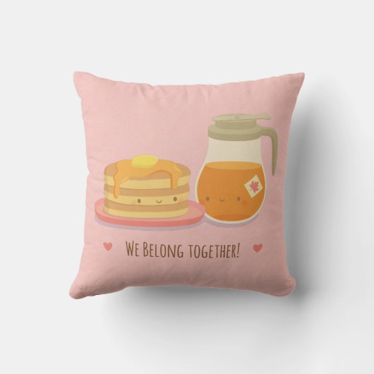 パンケーキとメープルパーフェクトカップル枕 クッション (裏面)