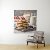 パンケーキと牛乳 タペストリー (インサイチュ)