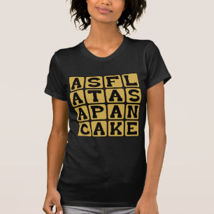 パンケーキのようにぺたぺたに,朝食の直喩 Tシャツ