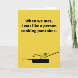 パンケーキの反転 – 記念日 カード