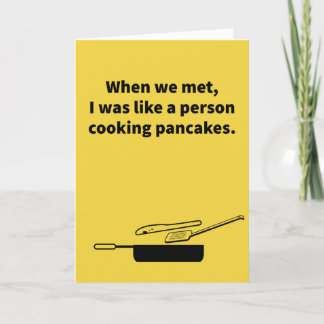 パンケーキの反転 – 記念日 カード