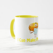パンケーキの子供のエプロンが作れる マグカップ (正面左)