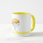 パンケーキの子供のエプロンが作れる マグカップ (正面右)
