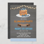 パンケーキの少年が誕生日を眠る 招待状 (正面/裏面)