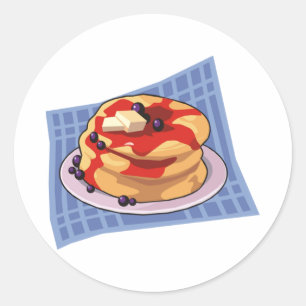 パンケーキの日/週の月 ラウンドシール