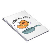 パンケーキの素晴らしいユーモア満載のフレーズ ノートブック (右側)