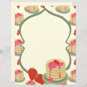 パンケーキの素焼き文房具紙 (正面/裏面)