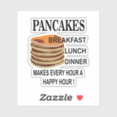 パンケーキは毎時を幸せな1時間にする シール (シート)