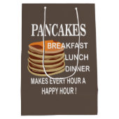 パンケーキは毎時を幸せな1時間にする ミディアムペーパーバッグ (裏面)