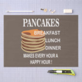 パンケーキは毎時を幸せな1時間にする 薄葉紙 (クラフト)