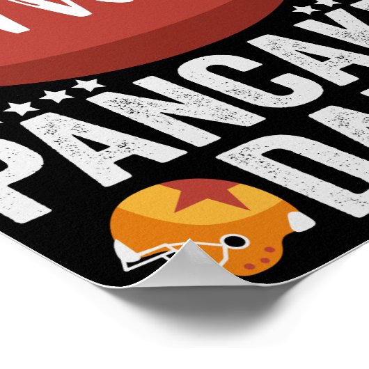 パンケーキを提供するリーマンズデイリーおもしろいサッカーギフト ポスター (角)