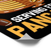 パンケーキを毎日食べるサッカーラインマン ポスター (角)