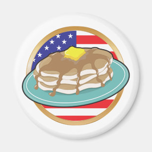 パンケーキアメリカ国旗 マグネット