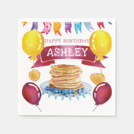 パンケーキアンドパジャマ誕生日 スタンダードカクテルナプキン