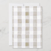 パンケーキウォーターカラージェンダーニュートラルベビーブランチ 招待状 (裏面)