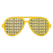 パンケーキオブセッションパーティーシェード。サングラスおもしろい アビエーターサングラス (正面)