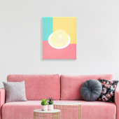 パンケーキカラフルアポップ・アートのートスタイル キャンバスプリント (インサイチュ (リビング))