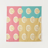 パンケーキカラフルアポップ・アートのートスタイル タペストリー (正面(横))