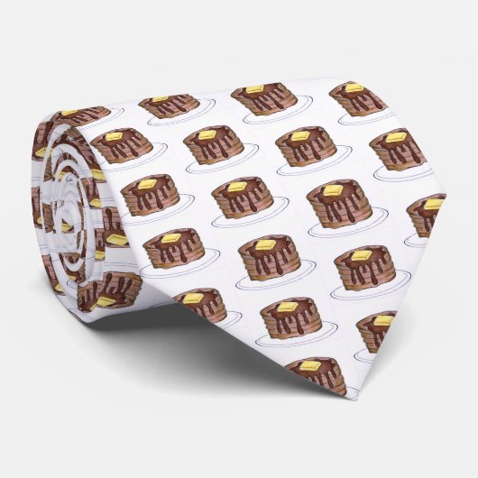 パンケーキショートスタックフラップジャックシロップバターグルメ ネクタイ (ロール)