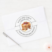 パンケーキシロップラベル ラウンドシール (封筒)
