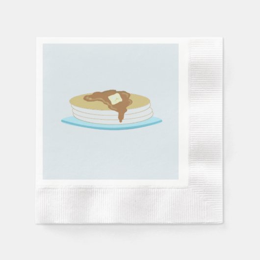 パンケーキスタック 縁ありカクテルナプキン (正面)