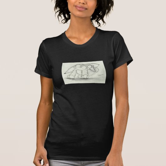 パンケーキバニーのスケッチ Tシャツ (正面)