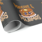 パンケーキパジャマスキュートかわいいスランバーパーティー ラッピングペーパー (ロールコーナー)