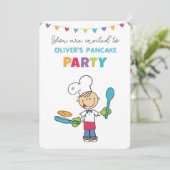 パンケーキパーティーのご招待 招待状 (スタンド正面)
