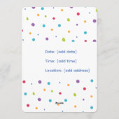 パンケーキパーティーのご招待 招待状 (裏面)