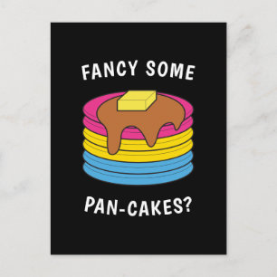 パンケーキファンシーLGBTQパンセクシおもしろいアルプライド ポストカード