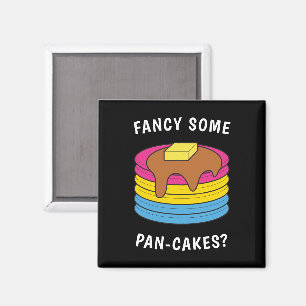 パンケーキファンシーLGBTQパンセクシおもしろいアルプライド マグネット