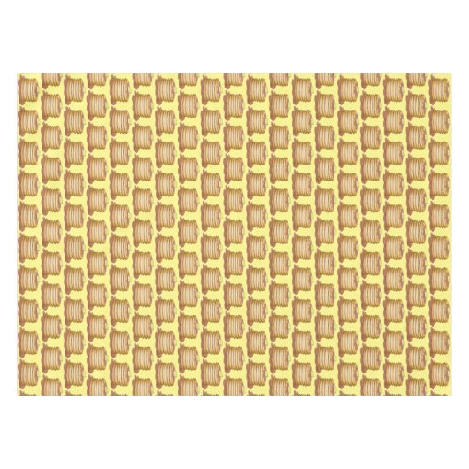 パンケーキフラップジャックスジョニーケーキシロップブレックファーストフード テーブルクロス (正面(横))