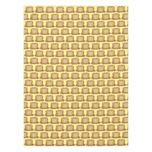 パンケーキフラップジャックスジョニーケーキシロップブレックファーストフード テーブルクロス (正面)