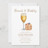 パンケーキブライダルシャワーブランチ 招待状 (正面)