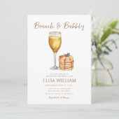 パンケーキブライダルシャワーブランチ 招待状 (スタンド正面)