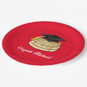 パンケーキブランチ卒業パーティー招待状 ペーパープレート (アングル)