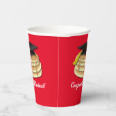 パンケーキブランチ卒業パーティー招待状 紙コップ (右)