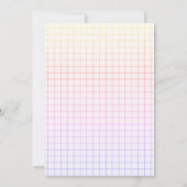 パンケーキブランチ男女兼用ベビーシャワー 招待状 (裏面)