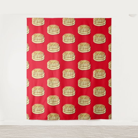 パンケーキブレックファストパーティーキッズフォトブースバックドロップ タペストリー (正面)