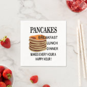 パンケーキブレックファスト誕生日パンケーキパーティー スタンダードカクテルナプキン (インサイチュ)