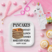 パンケーキブレックファスト誕生日パンケーキパーティー ペーパープレート (パーティー)