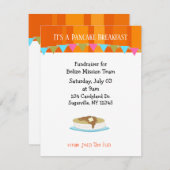 パンケーキブレックファーストファンレイザー招待状 招待状 (正面/裏面)