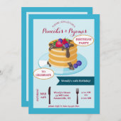 パンケーキブレックファースト招待状 招待状 (正面/裏面)