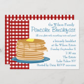 パンケーキブレックファースト 招待状 (正面/裏面)