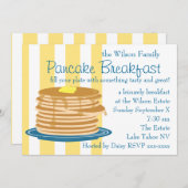 パンケーキブレックファースト 招待状 (正面/裏面)