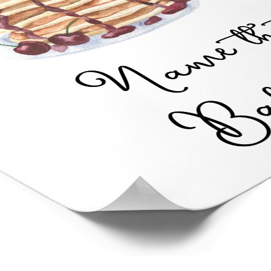 パンケーキベビーシャワーそのベビーフードゲーム ポスター (角)