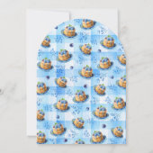 パンケーキベビーブランチブルーベリーベビーシャワー 招待状 (裏面)